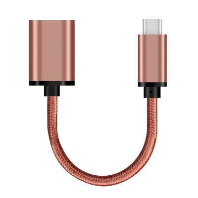 China Macbook otg usb cable male type c to type female 3.0 20cm for Samsung Galaxy S9/S10/S20/S21 for sale