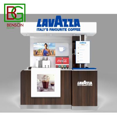 China Hot Outdoor Coffee Shop Kiosk Wooden Customized Vending Mall Coffee Shop Retail Kiosk In Mall Mall Pretzel Kiosk for sale