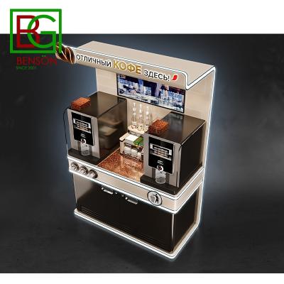 China Multi Function Design Indoor Coffee Kiosk Booth Coffee Kiosk Mall Coffee Kiosk New Machine for sale