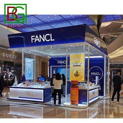 China Modern Mall Kiosk Cosmetic Makeup Kiosk In Mall Fashion Design Mall Cosmetic Kiosk for sale