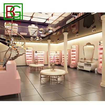 China Advanced Shopping Mall Fancy Design Perfume Kiosk For Sale High End Mall Perfume Kiosk Design Perfume Display Rack for sale