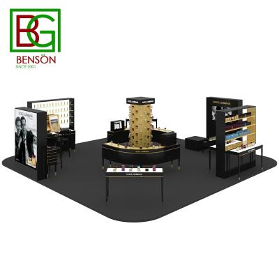 China Luxury exquisite multi function perfume kiosk shopping mall design perfume kiosk mounting mall perfume kiosk showcase for sale