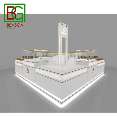 China Modern Retail Cosmetic Mall Perfume Display Kiosk Mall Kiosk Perfume Kiosk Furniture For Sale for sale