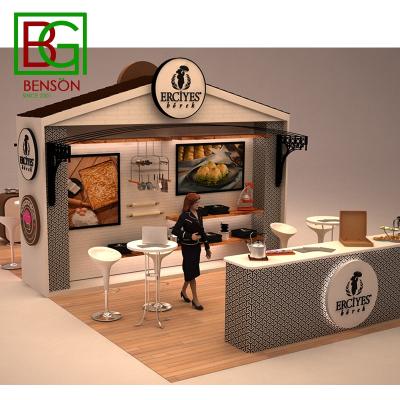 China Modern Mall Bakery Chocolate Kiosk Style Cafe Process Kiosk New 2021 Latest in Mall Ice Cream Kiosk Design for sale