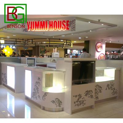 China Newest Design Mall Kiosk Best Selling Juice Bar Mall Cake Display Kiosk Retail Waffle Kiosk for sale