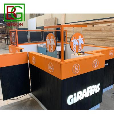 China High Quality Design Mall Fast Food Kiosk For Sale Modern Ice Cream Kiosk Mall Food Kiosk Retail Display for sale