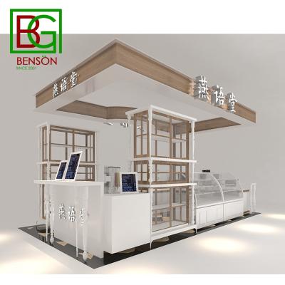 China Modern Shopping Mall Pancakes Kiosk For Sale Beverage Shop Kiosk Counters Top Grade Fast Food Kiosk For Mall for sale