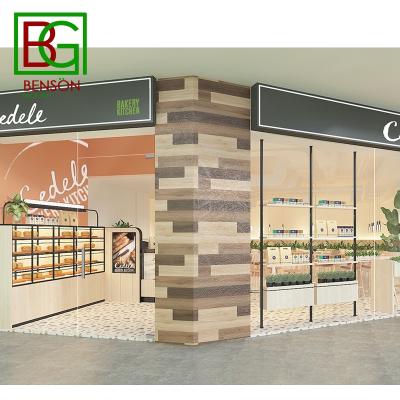 China Shopping mall top grade display bakery mall food kiosk for sale hottest style bakery case display cabinet for sale