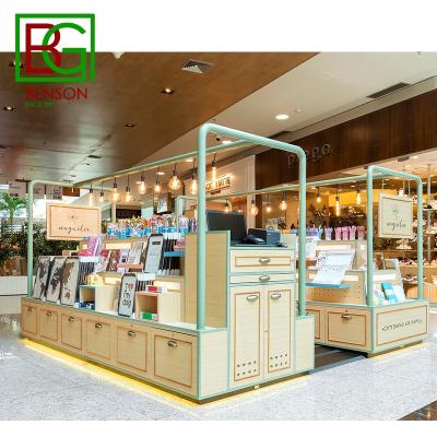 China Mall high fashion stationery display furniture props show kiosk interior design stationery kiosk store for sale