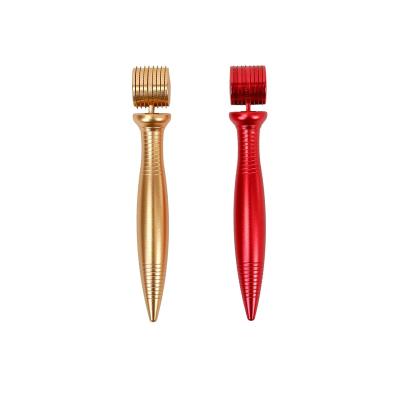 China New Microneedle Derma Roller 540 Blood Vessels Removal Derma Roller 0.5mm Red Titanium Micro Needles Dermaroller Gold for sale