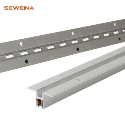 China Aluminum alloy conductive Aa column guide rail for wireless LED power supply rail in LED shelf lighting system 8608 for sale