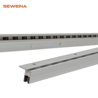 China High quality aluminum embedded guide rail wireless power rail rack system 8608 for sale