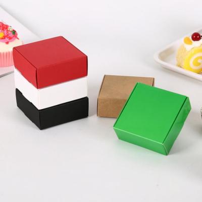 China Recyclable Brown Handmade Soap Box Small Craft Paper Gift Boxes Recyclable Brown Handmade Soap Box White Black Packaging Boxes for sale