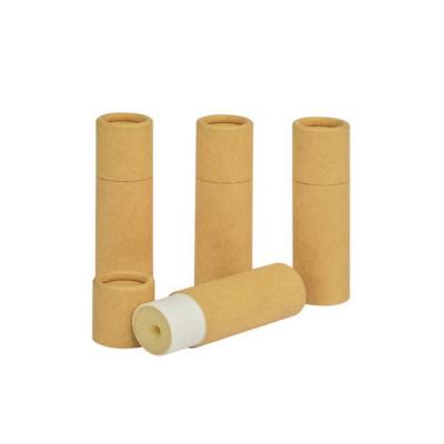 China Custom Biodegradable 5g - 0.3OZ Lift Up Lip Paper Tube Degradable Cardboard Waterproof Small Lipstick Tube for sale