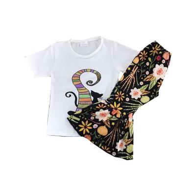 China Casual Children's Clothing Bell-bottom Suit Kids Designers Clothes Western Style Clothes for sale