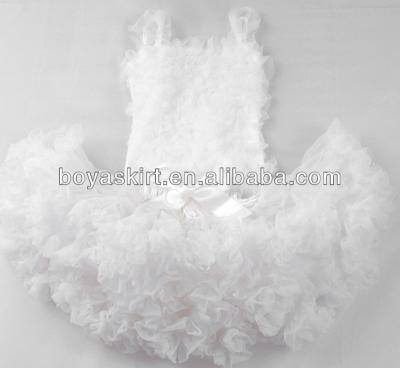 China Wholesale Warm Breathable White Color Pettiskirts Babies Ballet Tutu Skirts Dress Dance Wear Pettiskirt Sets for sale