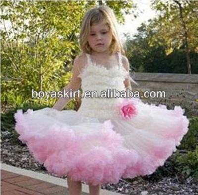 China Multicolor Fluffy Pettiskirts Baby Pettiskirts Breathable Chiffon Pettiskirt Full Dress Kids Soft Little Girls Pettiskirts for sale