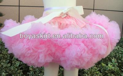 China 2014 New Super Charming Fluffy Girls Warm Breathable Party Fluffy Chiffon Soft Coral Pettiskirt Tutu Dance Ballet Girls Ruffled for sale