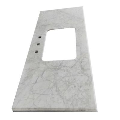 China Bathroom Ready To Ship Natural Marble Stone Made Vanity Top for sale