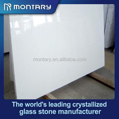 China 0 Water Absorption Glass Super White Nano Crystallized Stone Panel Nano 001/002/003 for sale