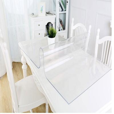 China PVC Waterproof Durable Thick Plastic Dining Table Cover for sale