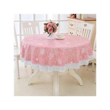 China Elegant Round Oilproof Waterproof Lace Tablecloth Wedding Cheap Table Cloths For Wedding Party for sale