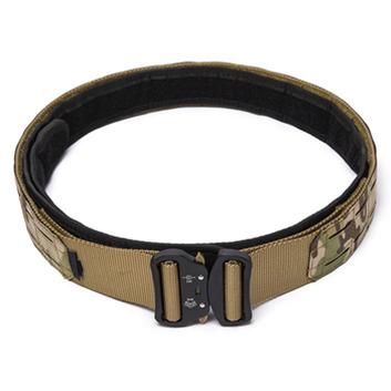 China Laser Cut Molle GAF System Duty Belts Laser Cut Molle Waist Custom Tactical Pouch Belt for sale