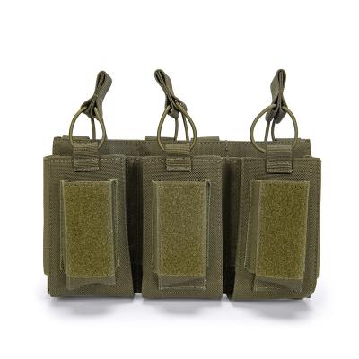 China Stickable Region Nylon 5.56 GAG Pockets Triple Tactical Vest Pouch For Plate Carrier Vest for sale