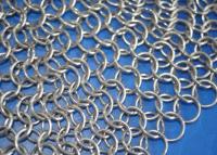 China Depurador de Chainmail del acero inoxidable de la categoría alimenticia para el Cookware del arrabio, forma redonda en venta