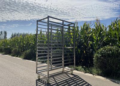 China Roestvrij staal 201 304 Commercieel gebruik 15 planken Plaat Pan / bakplaten Rack Voedsel Brood Display Bakkerij Trolley Te koop