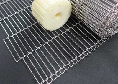 Cina 2-10 mm Nera argento Flat Edge Wire Mesh Belt / Wire Mesh Conveyor Belt in vendita