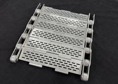 China Perforated Plate Link Conveyor Belt With Side Plate / Guard for sale