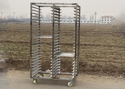 China Bread Bakery Stainless Steel Cooling Rack Trolley For Rotary Oven for sale