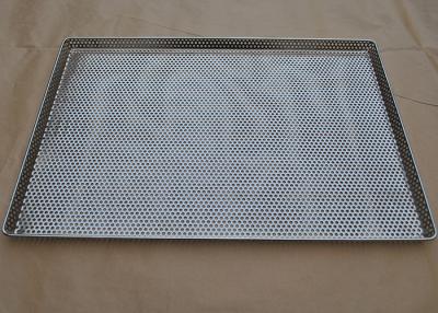 China Perforated Stainless Steel Wire Mesh Tray Food Grade For Food Industry for sale