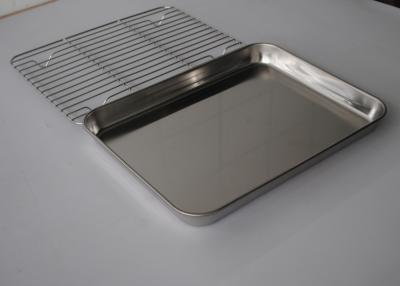 China Carbon Steel Customize Food Grade L60cm Wire Mesh Tray 0.8mm Thickness for sale