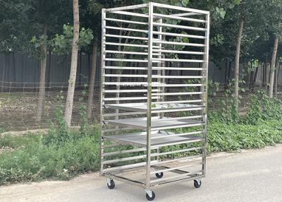 China Food Grade 304 Stainless Steel Bakery Trolley With 16 18 32 Layer for sale