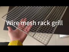 stainless steel wire mesh BBQ grill for food