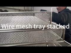 stainless steel wire mesh pan for food