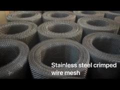 Stainless steel crimped wire mesh