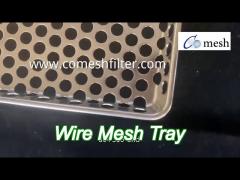 460*660 mm perforated drying stainless steel mesh tray