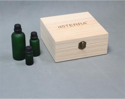 China Wholesale Handmade Wooden doTERRA Pinewood Essential Oil Bottle Storage Box for sale