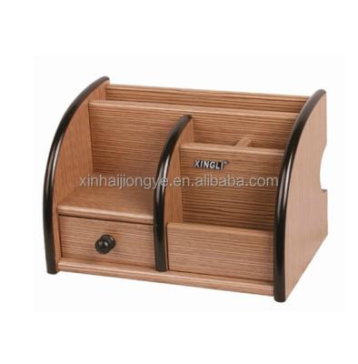 China Free Sample Factory Price Recyclable Wooden Storage Box On Desk, Pencil Holder for sale