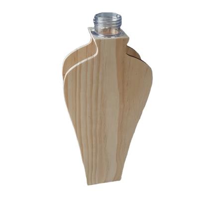 China Europe hot sale product wood flower vase in natural wood color for sale