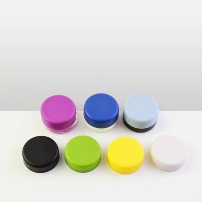 China Food 5Ml 9Ml 7Ml Kid's UV Resistant Wax Cap Kid's Black Oil Essential Oil Frosted Cosmetic Jars Custom Color for sale