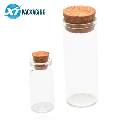 China Food Glass Tube With Cork Custom Glass Test Tube Cork Pre-Roll Joint Test Tubes With Bamboo Cap for sale