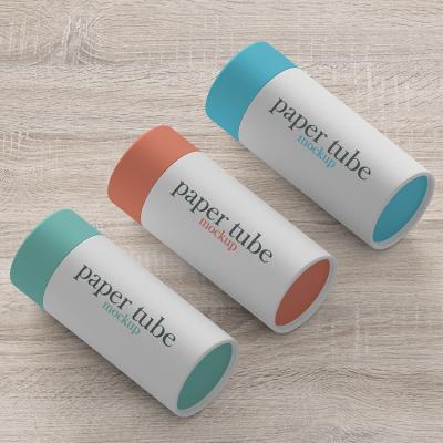 China Cardboard Tubes Kid Proof Recyclable Round Cylinder Cardboard Paper Packaging Tube Lift Up White Paper Box With Your Own Logo for sale