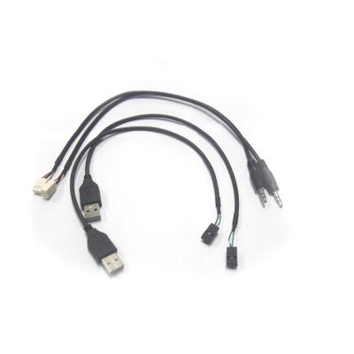 China USB Computer Wire Charger 3.5mm Computer Audio Charging Cable Electronic Data Audio Video Wiring Harness zu verkaufen