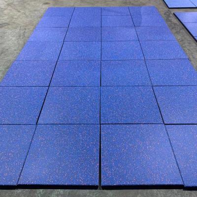 China Shock Absorption Guangdong Manufacturer Whole Sale Anti-vibration Rubber Flooring Flooring For Non-odor Gymnasium Rubber Mat Recycled Gym Flooring for sale