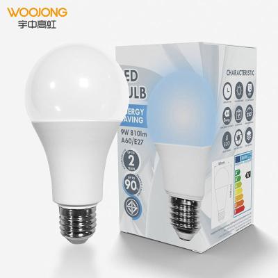 China WOOJONG Residential Residential A shape bulb focos led bulb 5W 7W 9W led for lampen e27 bombillos A60 for sale