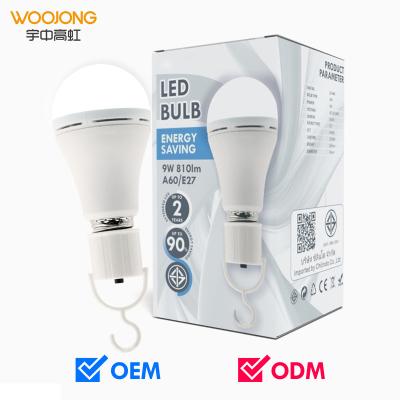 China Emergency Lamp High Brightness Led Bulb E26 E27 B22 Emergency Light Outdoor Manual Button 12w for sale